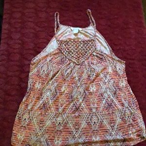 Luck brand orange tank